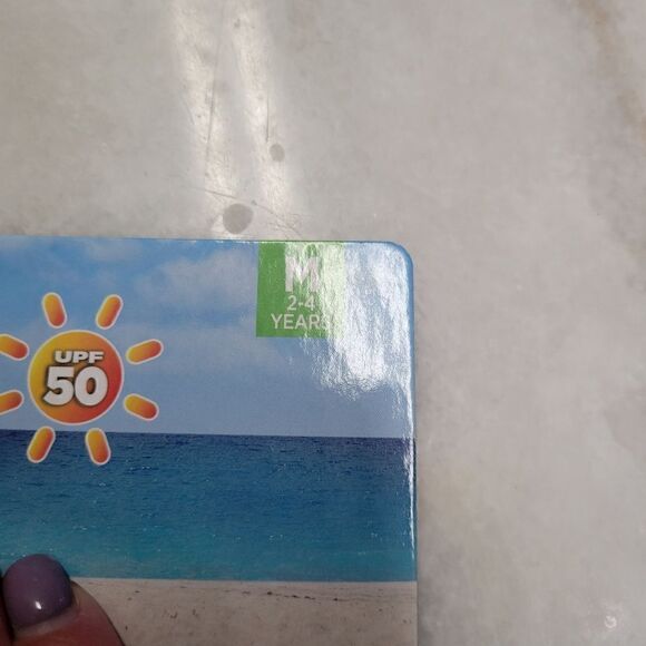 NEW Kids Sun Smart Beach Gear Surf's Up Swim Tee Rash Guard Size M - Picture 3 of 10